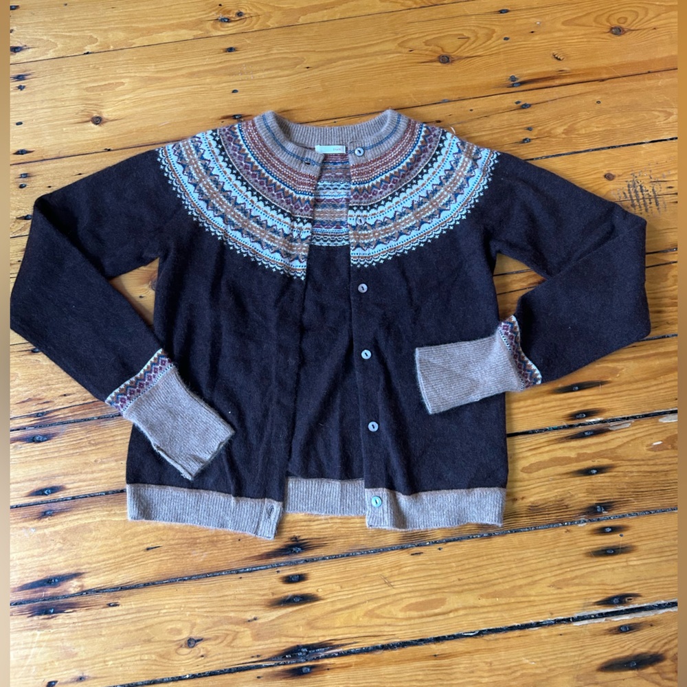 Vintage style brown fall Women's Sweater